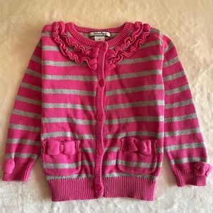 Hartstring Toddler Party Cardigan 3T Hot Pink